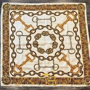 Gucci 100% Silk Animal Print Horsebit Scarf. Currently $540 on Gucci site‼️